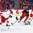 BUFFALO, NEW YORK - JANUARY 4: Canada's Boris Katchouk #12 fires the puck past the Czech Republic's Jakub Galvas #23 during the semi-final round of the 2018 IIHF World Junior Championship. (Photo by Andrea Cardin/HHOF-IIHF Images)

